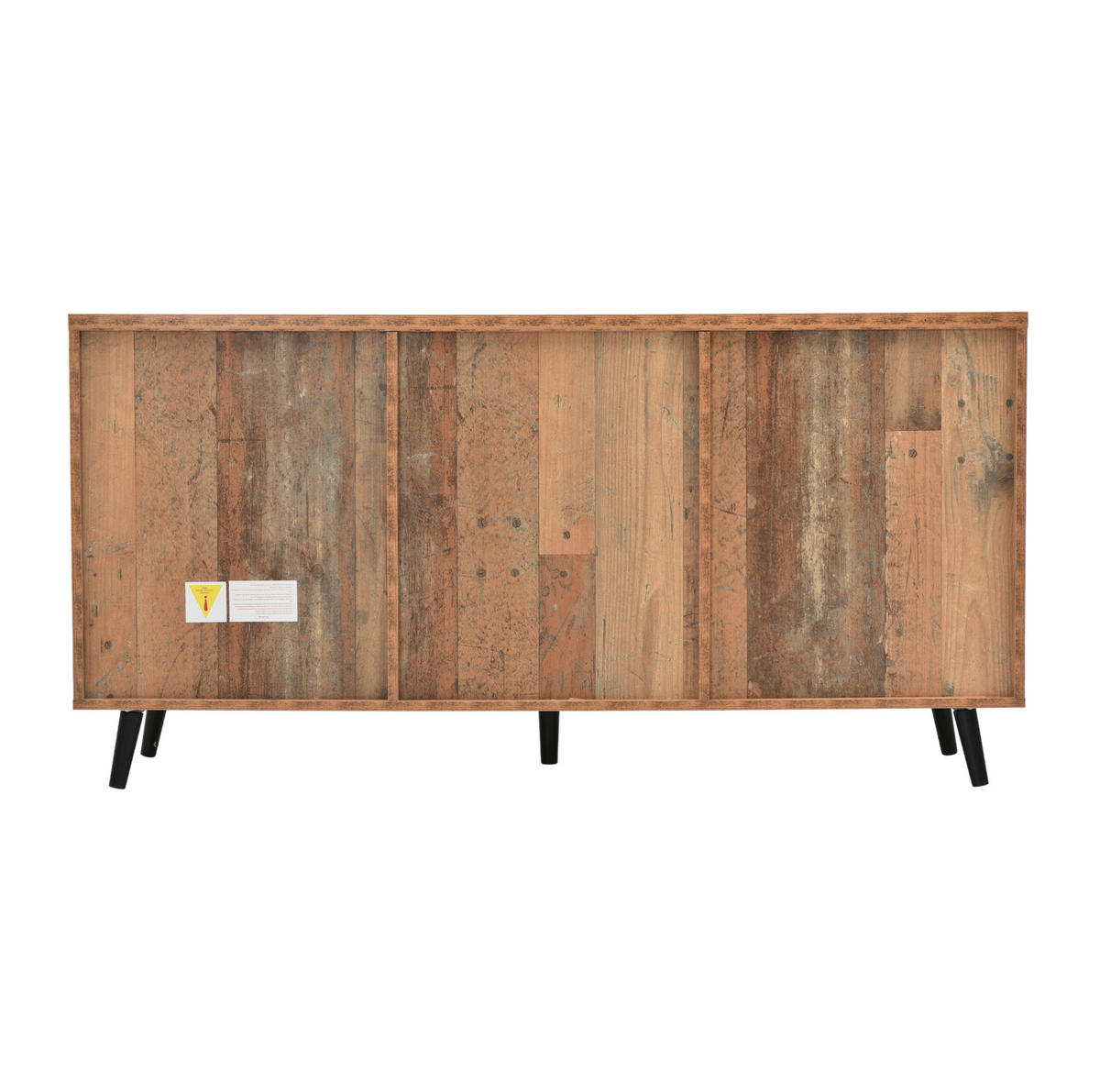 SIDEBOARD im Vintage-Stil mit 3 Schubladen und verstellbaren Regalen, Spanplatte, 140/35/70 cm, Antikbraun，Dunkelbraun - Dunkelbraun, Holzwerkstoff (140/70/35cm) - Redom