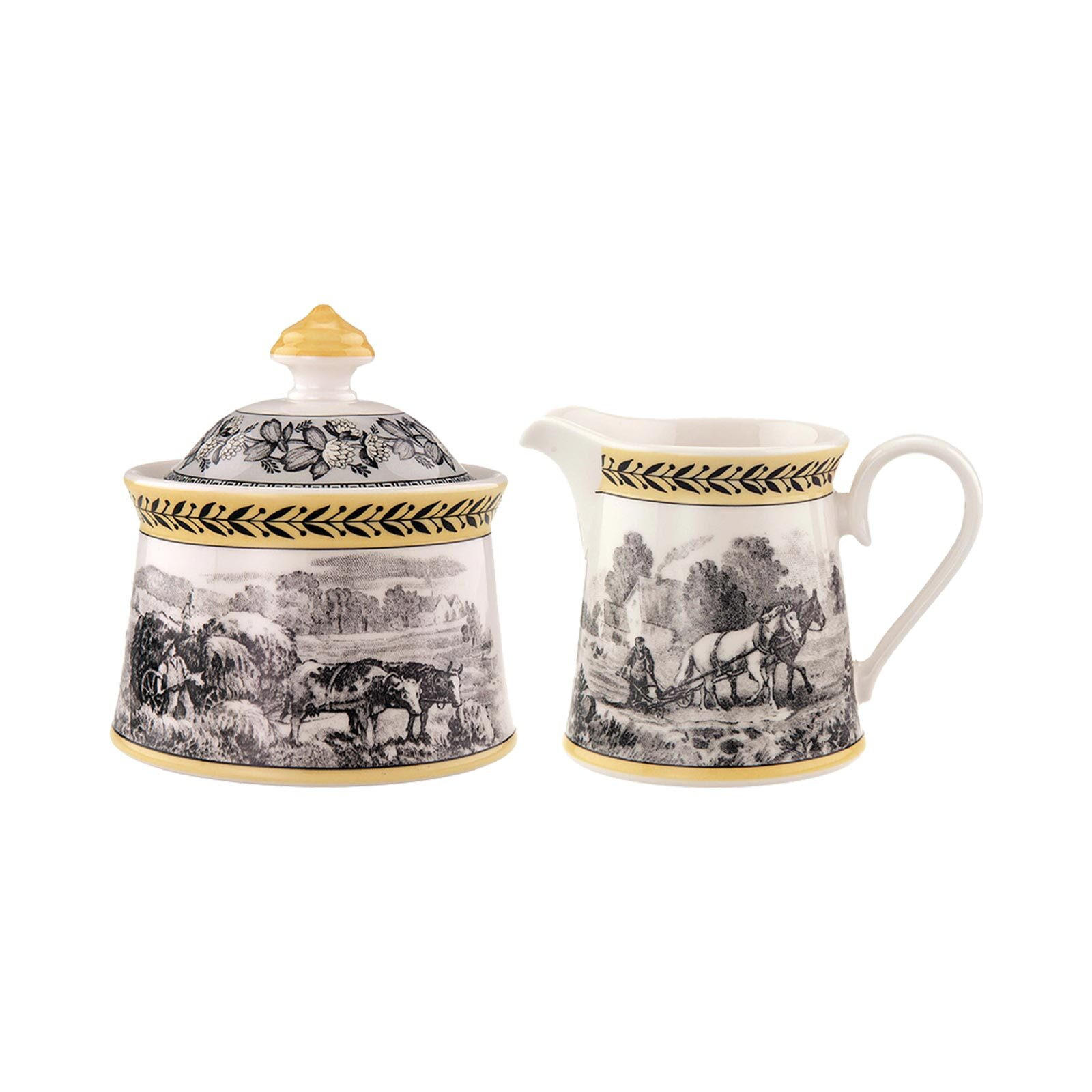 MILCH & ZUCKER SET Audun Ferme bunt 300 ml 2er Set - Multicolor, Keramik (1/1cm) - Villeroy & Boch