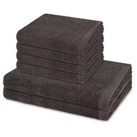 FROTTIERSET Bliss 6-teilig - Dunkelgrau, Textil (50/100cm) - MÖVE