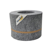 SICHTSCHUTZSTREIFEN Design Vlies für Doppelstabmatten Hellgrau 10x 2,55m - Hellgrau, Kunststoff (255/19cm) - ZAUN|ZU