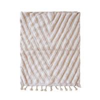 BERBERTEPPICH aus reiner Wolle 125x 157 cm - Beige, Naturmaterialien (125/157cm) - AFK Living