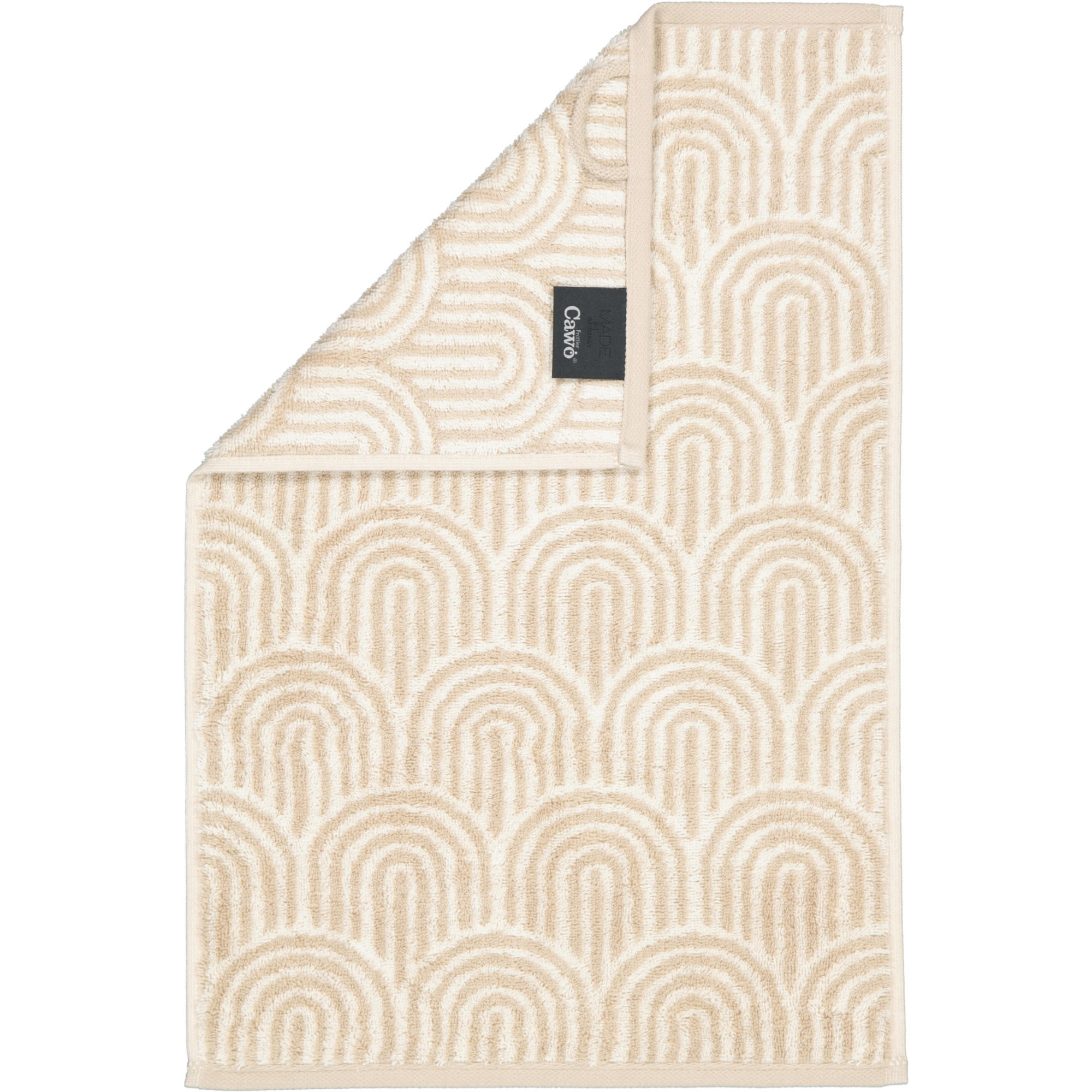 Cawoe Gästetuch Beige 30x50 cm