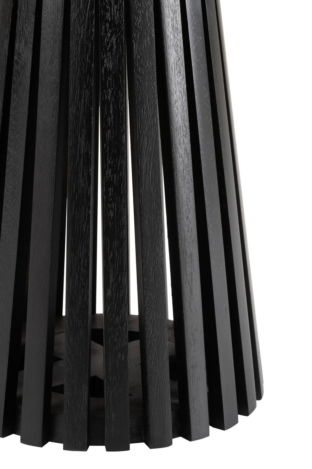 TISCH VINCENT - Holz - Schwarz - S - Schwarz, Holz (40/40/52cm) - J-Line