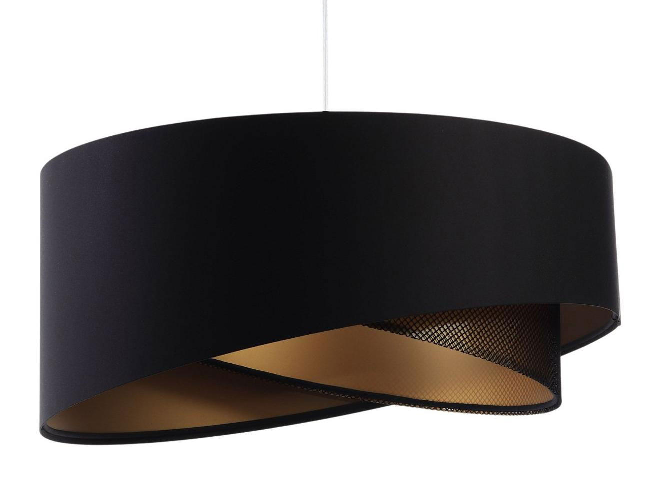 HÄNGELEUCHTE Gold 50/23 cm - Goldfarben/Schwarz, Kunststoff (50/1.3/23cm) - ONZENO