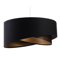 HÄNGELEUCHTE Gold 50/23 cm - Goldfarben/Schwarz, Kunststoff (50/1.3/23cm) - ONZENO