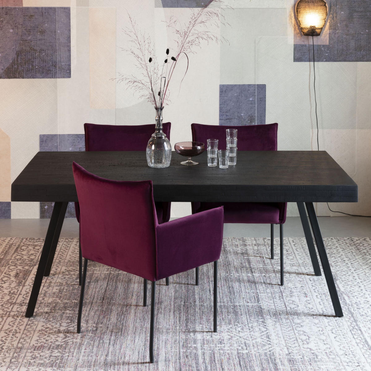 ESSTISCH - Schwarz - Schwarz, Holz (180/90/74cm) - Drawer