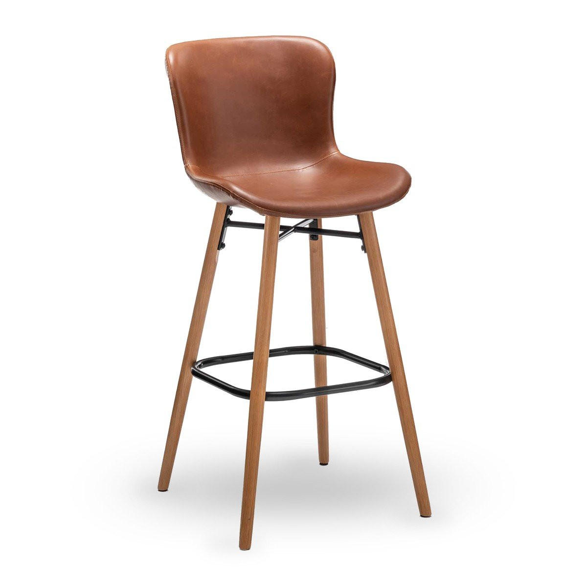 BARHOCKER (2er-set) braun - loft 51/46/105 cm - Braun, Textil (46/105/51cm) - Calicosy