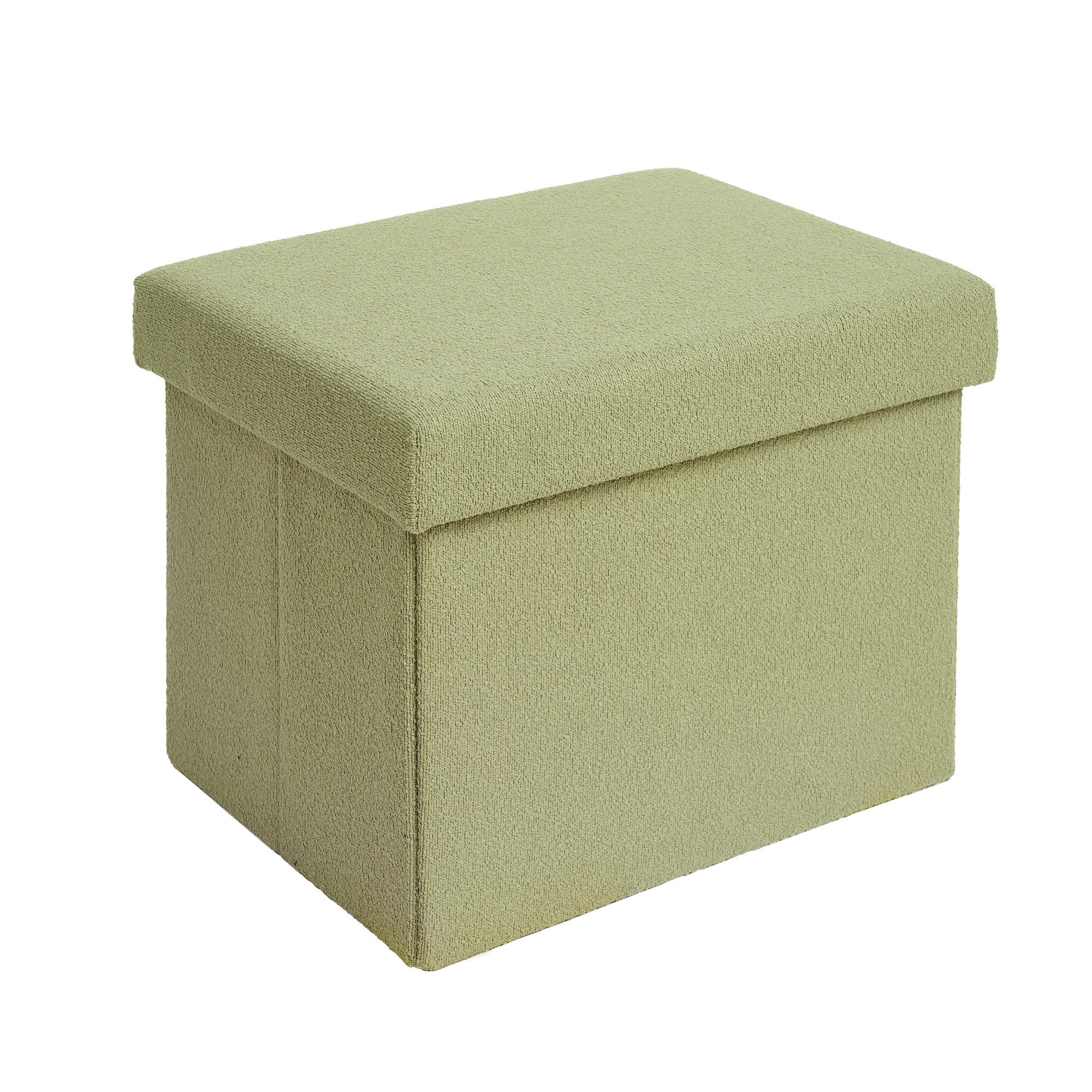 SITZHOCKER 41/31/31 cm, faltbar, Grün - Grün, Kunststoff (31/31/41cm) - Laleni