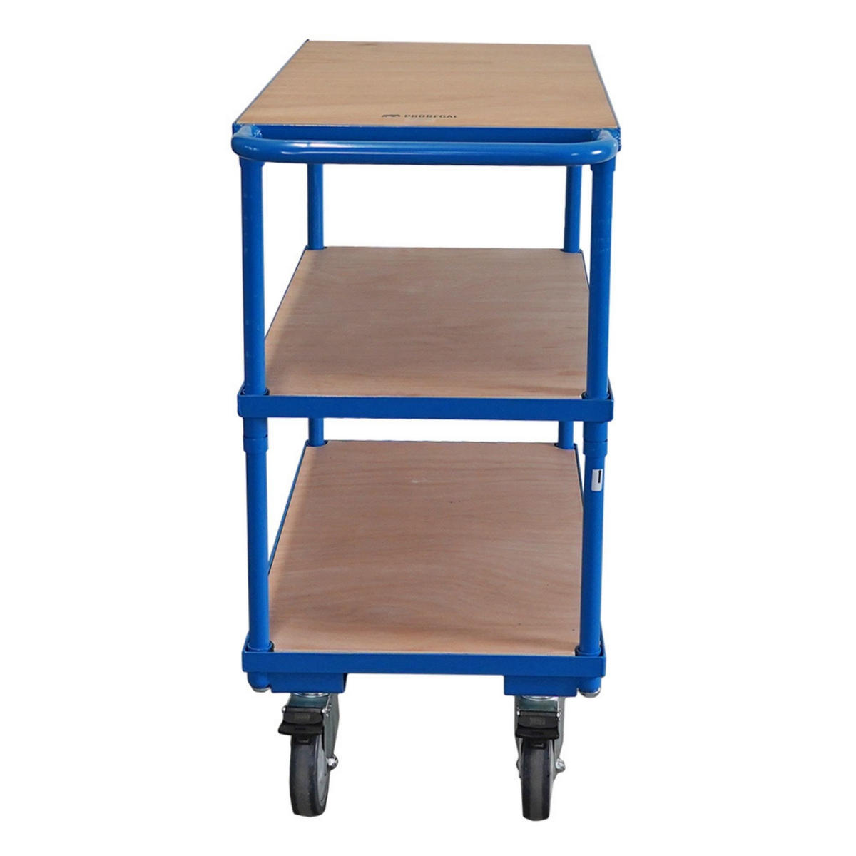 TISCHWAGEN mit 3 Etagen 99x98x50cm Traglast 400kg Lichtblau - Blau, Metall (50/98/99cm) - PROREGAL