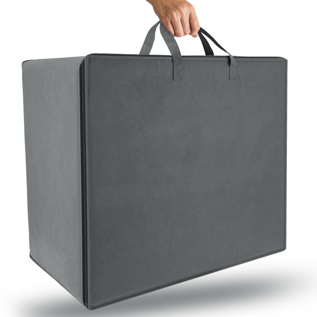 TRAGETASCHE für Matratze VS95 201/140/14cm Grau - Grau, Kunststoff (67/42/140cm) - Beautissu 