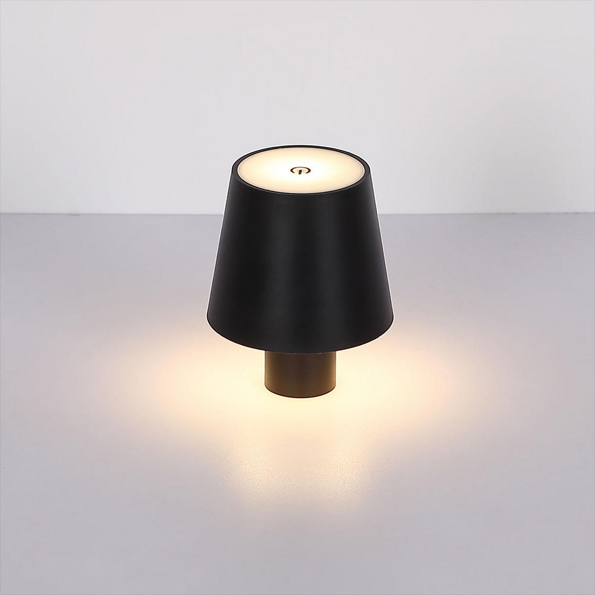 LED TISCHLEUCHTE VANNIE Transparent - Schwarz, Metall (10.6/10.6/13cm) - Globo Lighting