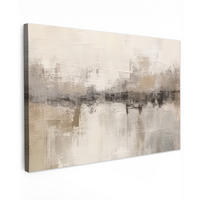LEINWANDBILD Moderne Kunst - Abstrakt - Beige 150x100 cm - Beige, Textil (150/100cm) - MuchoWow