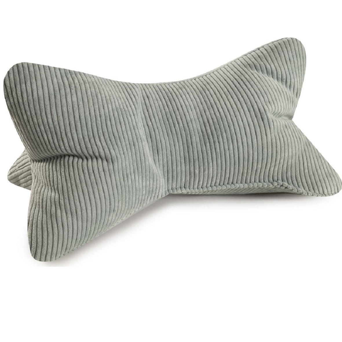 KISSEN Leseknochen Selma 2er Set - Mintgrün, Textil (22/42cm) - Bonvionn