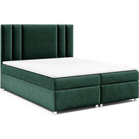 BOXBETT mit Bettkasten Trinity K-8 Bonellfederkern inkl. Topper - Grün, Holz/Holzwerkstoff (160/200cm) - Best For Home