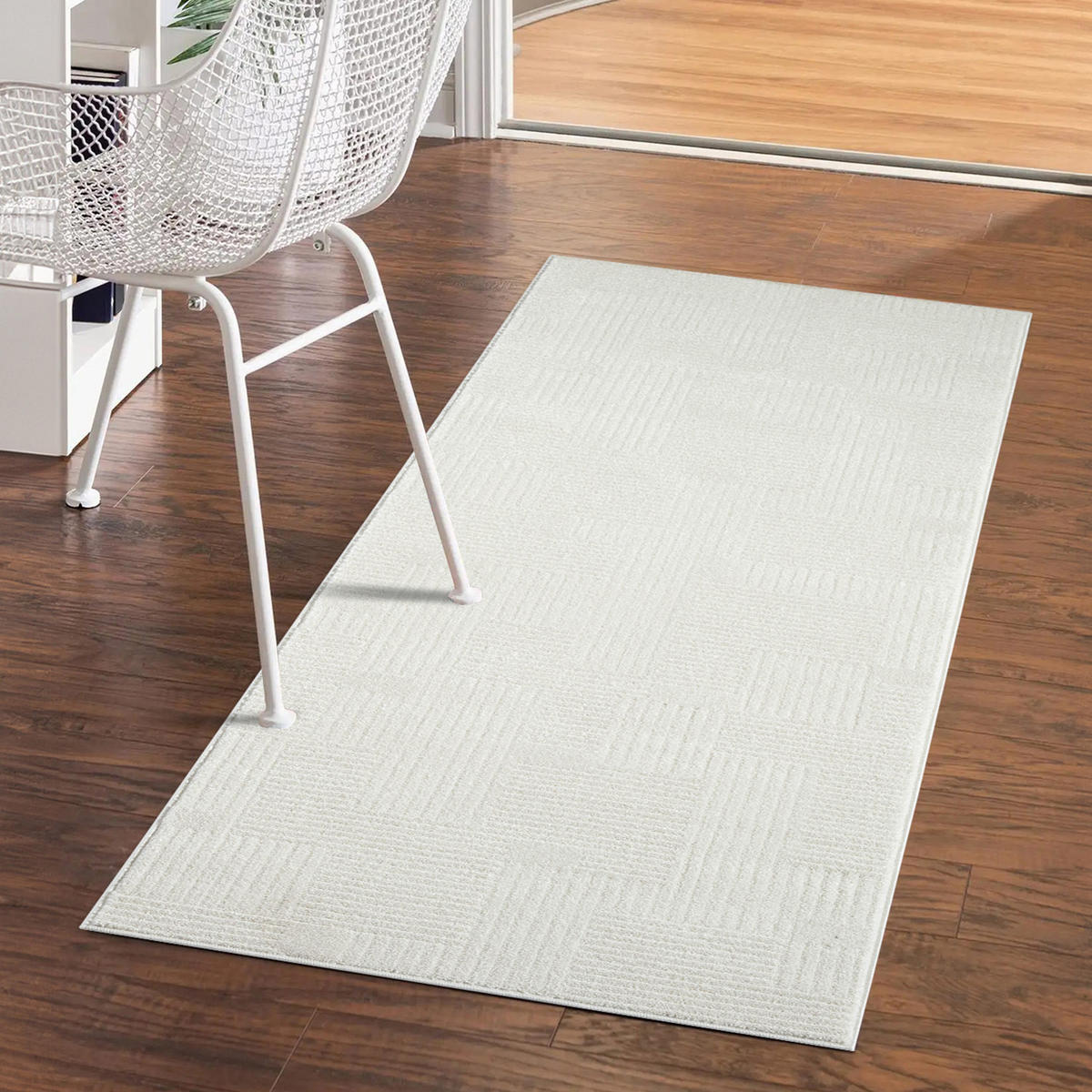 KURZFLOR-TEPPICH Flair 177 Creme 80x150 cm - Creme, Textil (80/150cm) - carpet city