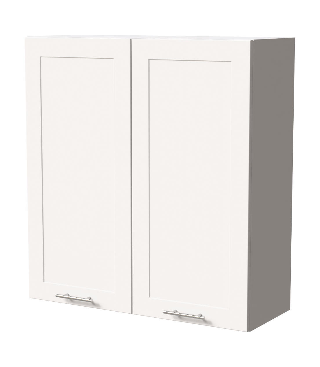 HÄNGESCHRANK Oslo W4/90 Weiß / Weiß Matt 90 / 32,5 / 96cm - Weiß, Holz/Holzwerkstoff (90/96/32.5cm) - Feldmann-Wohnen