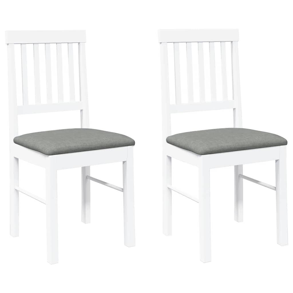 STUHL-SET 2 Stk Lohnhain 42.5/90/44.5 cm - Weiß, Holz (42.5/90/44.5cm) - ZMH