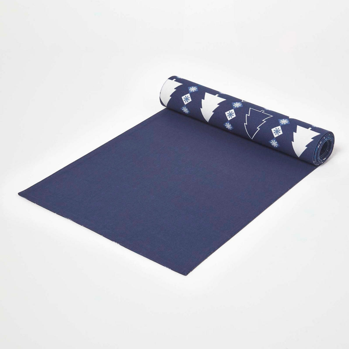 TISCHLÄUFER Weihnachten – Winterland blau, 35/180 cm, 100% Baumwolle - Blau, Textil (35/180cm) - Homescapes