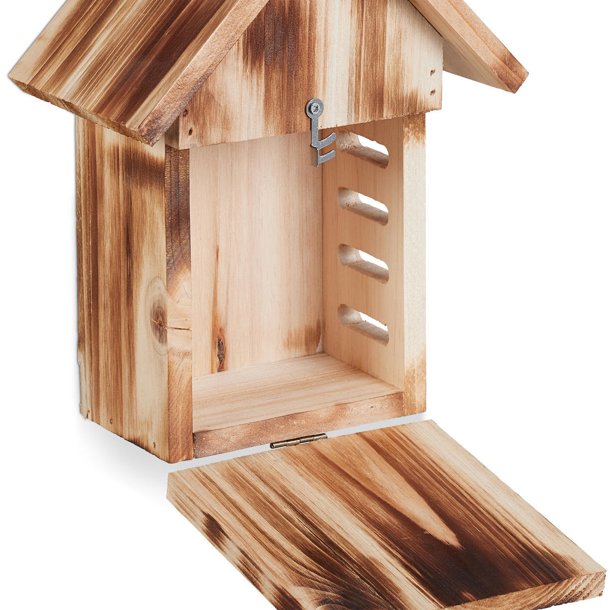 MARIENKÄFERHAUS - Hellbraun, Holz (18/23/10cm) - Relaxdays