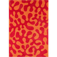 TEPPICH vintage abstrakt rot Groovy 80x140 cm - Rot, Textil (80/140cm) - Nazar Rugs