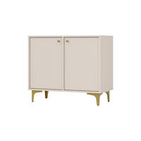 KOMMODE TORINO 84/72/41 cm mit 2 Türen Beige - Beige, Holzwerkstoff (84/72/41cm) - MASSENO