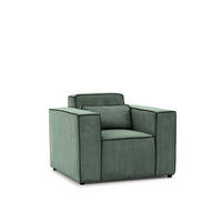 SESSEL Waldo In In Poso - Grün, Holzwerkstoff/Textil (101/80/92cm) - Fun Möbel