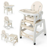 BABYHOCHSTUHL Beige - Beige, Kunststoff (51/104/62cm) - COSTWAY