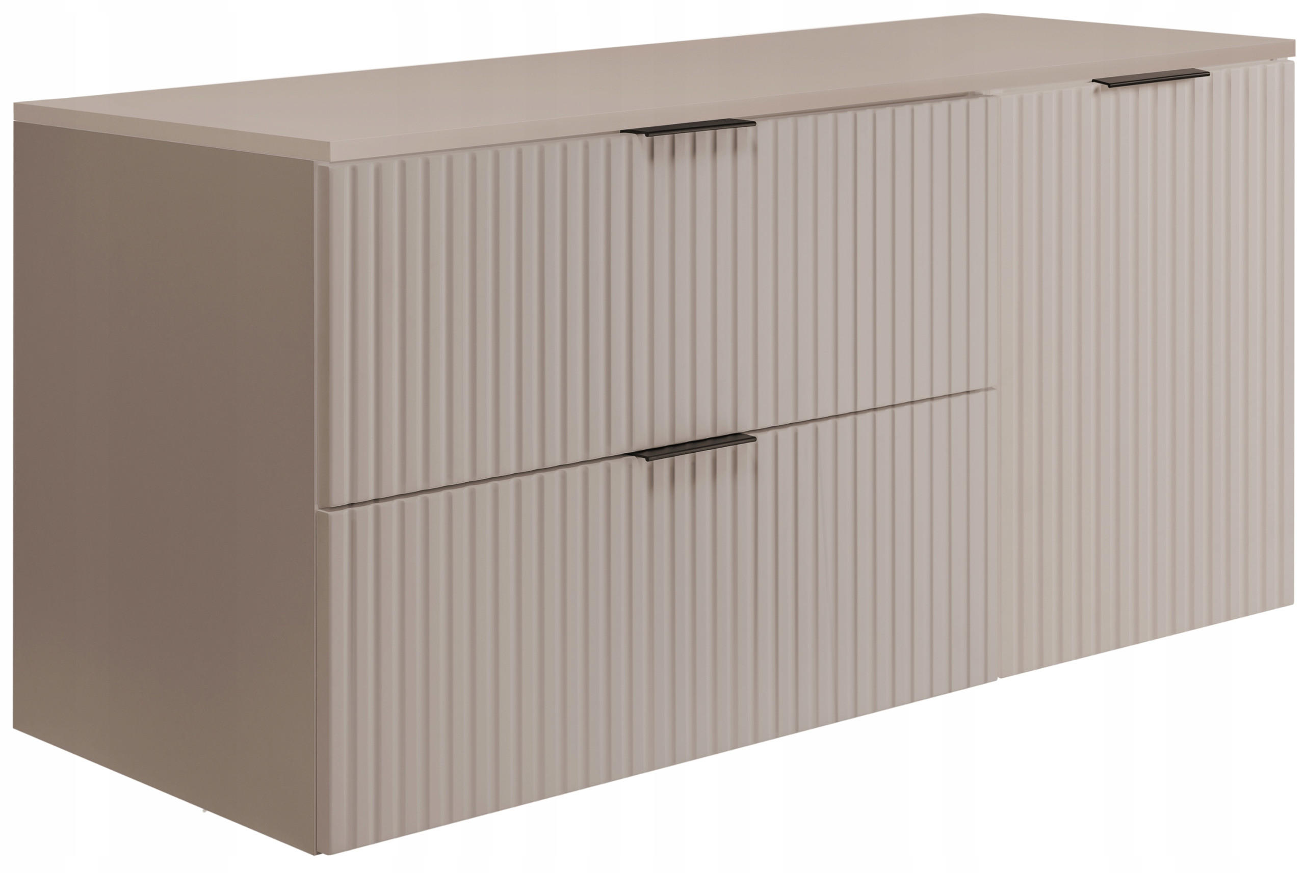 WASCHBECKUNTERSCHRANK FLOW + Platte Eiche Craft 100/57/46 cm - Eichefarben, Holzwerkstoff (100/57/46cm) - Rodan