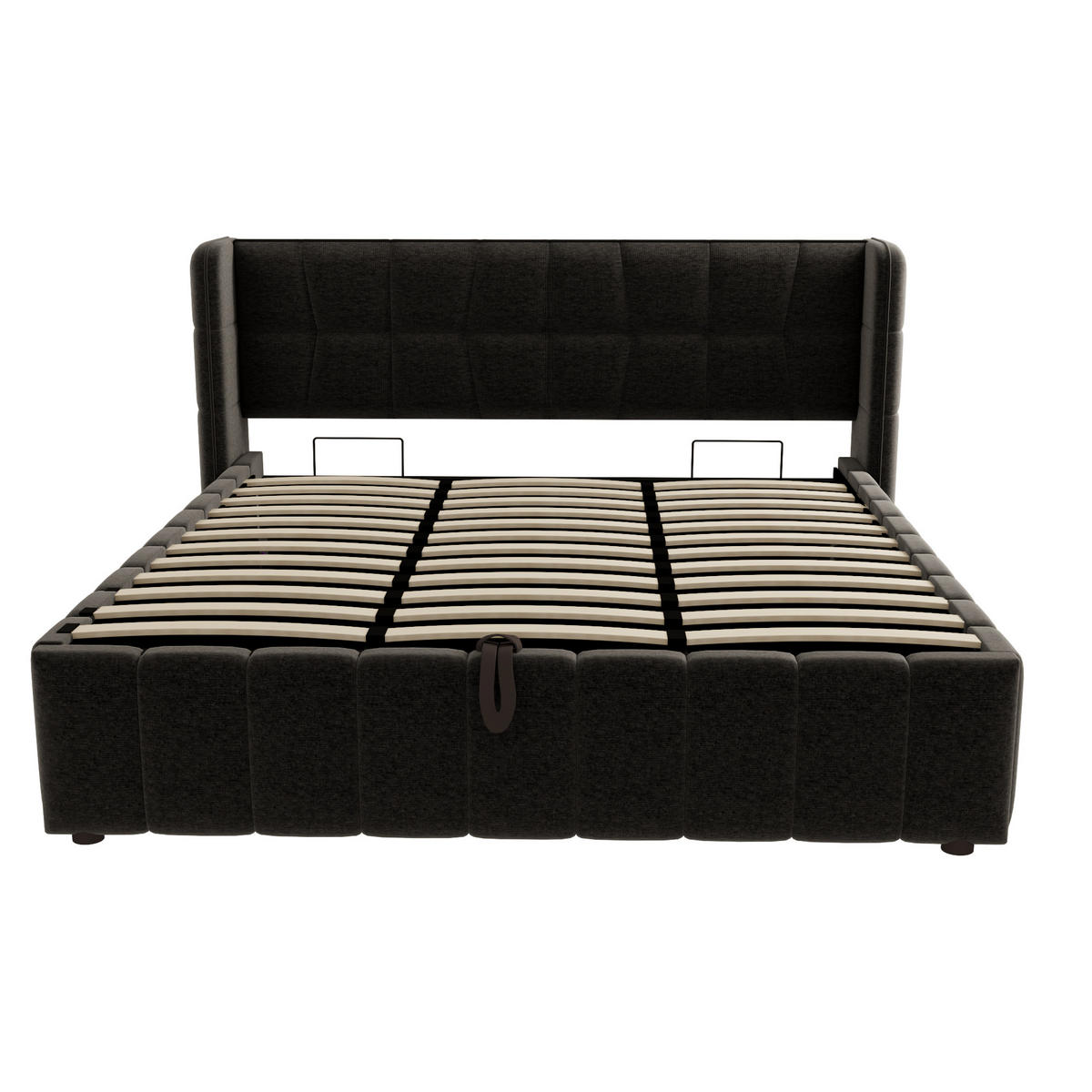 STAURAUMBETT 180/200 cm DE-35517 mit Stauraum und Lattenrost Grau - Grau, Metall (180/200cm) - ComfortXL