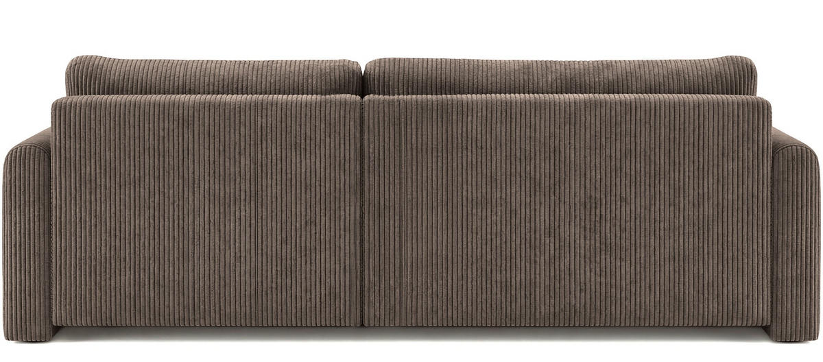 ECKSOFA Cora mit Schlaffunktion & Stauraum, Universell Rechts/Links, Taupe Grau-Beige Cord Chenille 260/82/160 cm - Taupe/Schwarz, Kunststoff/Textil (250/160cm) - WFL GROUP