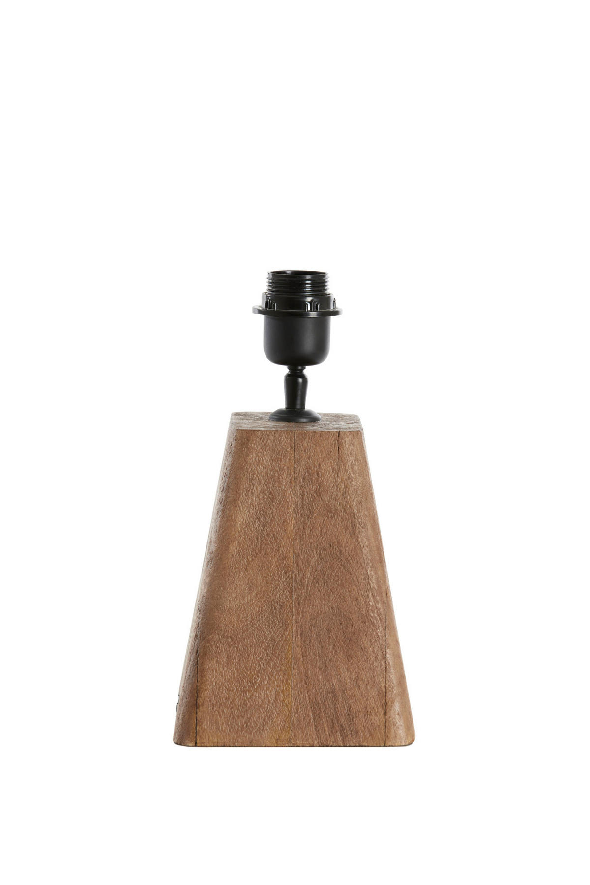 LAMPENFUSS Kardan Braun 22/15/19 cm - Braun, Holz (22/15/19cm) - Light & Living