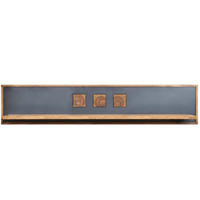 WANDREGAL Sheesham 108x22x30 gebeizt TURIN #19 - Braun, Holz (108/30/22cm) - Massivmoebel24