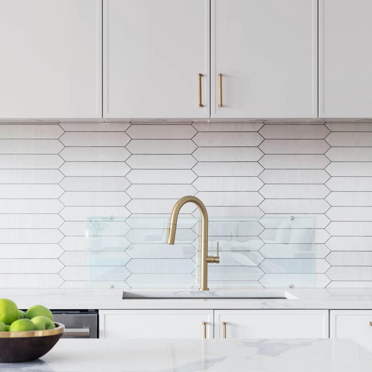 KÜCHENRÜCKWAND 100 x 30 cm Transparente Glasplatte - Transparent, Glas (100/30/0.4cm) - TULUP