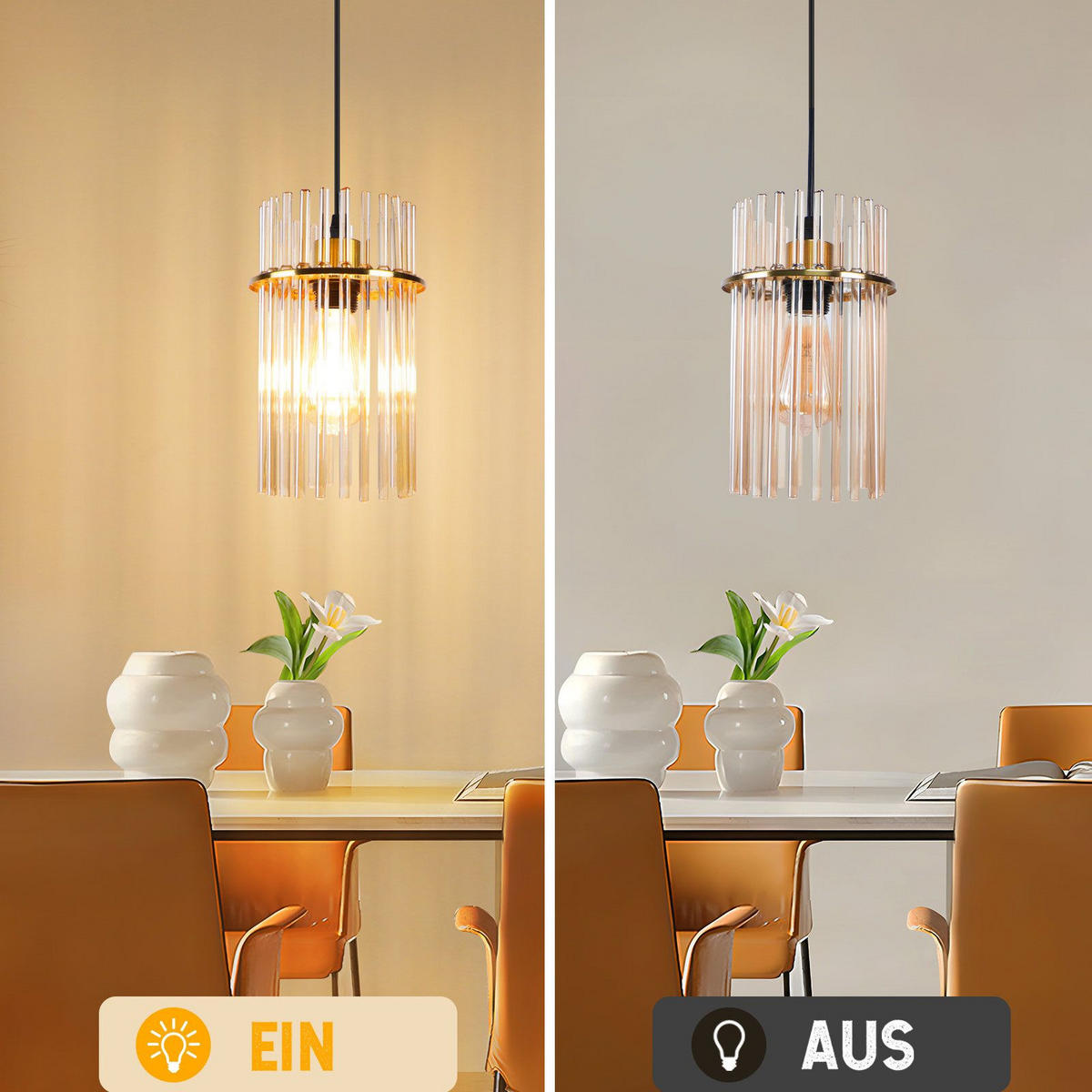 PENDELLEUCHTE ARNSBERG Ⅲ 16/10/150 cm - Goldfarben, Metall (16/10/150cm) - Nettlife