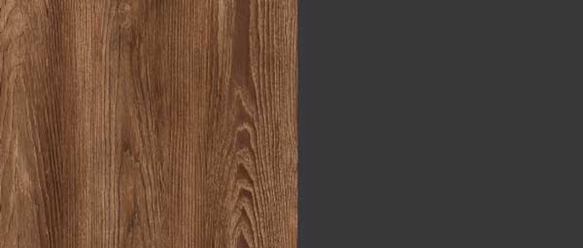 KOMMODE Milton Kastanie / anthrazit 137cm / 39,5 cm / 81 cm - Braun, Holz/Holzwerkstoff (137/81/39.5cm) - Feldmann-Wohnen