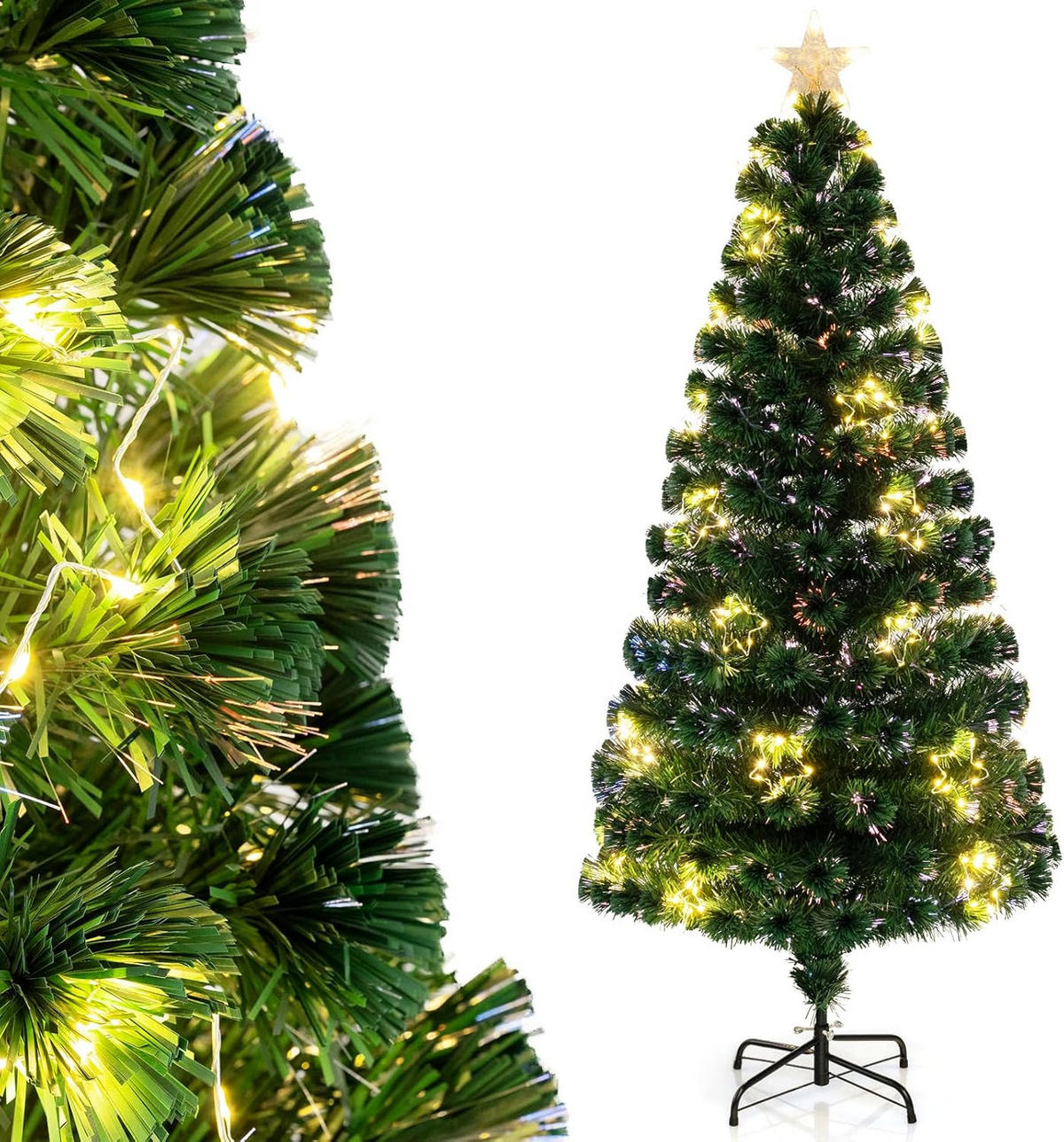 WEIHNACHTSBAUM Grün - Grün, Kunststoff (180cm) - COSTWAY