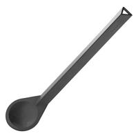 KOCHLÖFFEL, Kunststoff, Schwarz - Schwarz, Kunststoff (25cm)