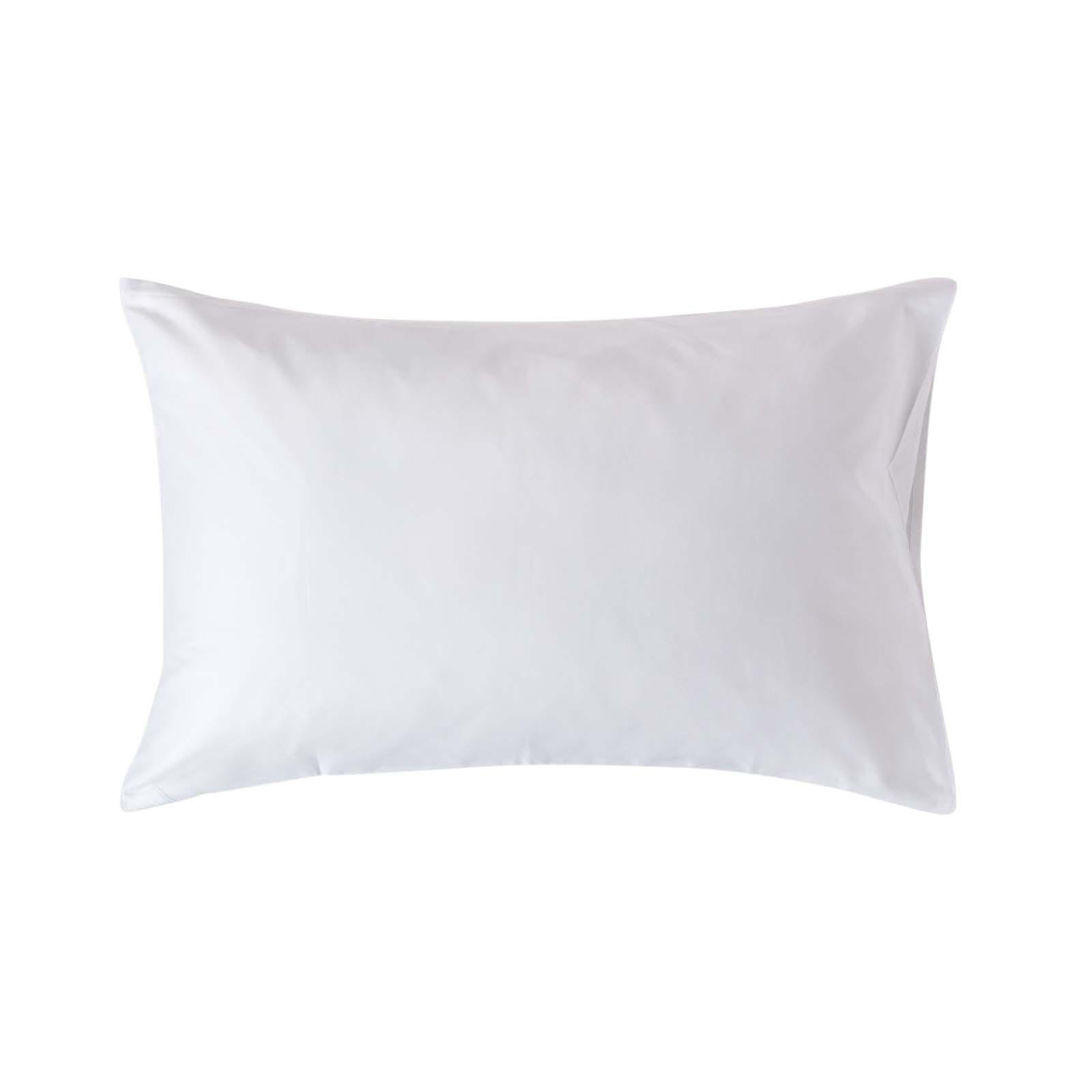 BIO-KISSENBEZUG Satin, Fadendichte 400 - Weiß, Textil (48/74cm) - Homescapes