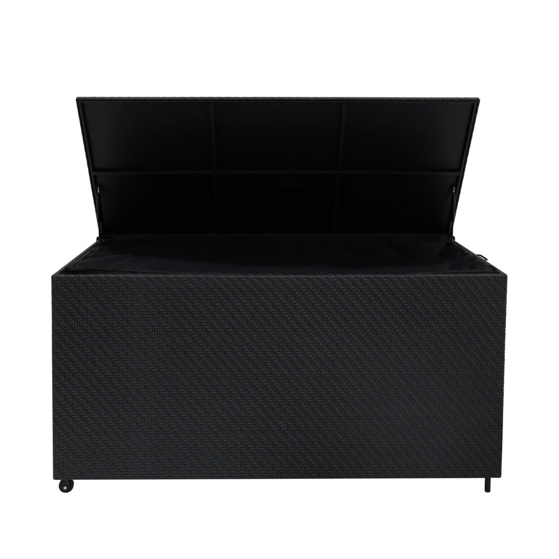 KISSENBOX Serafina Rattan 700L - Schwarz - Schwarz, Kunststoff (150/80/72cm) - Jardi