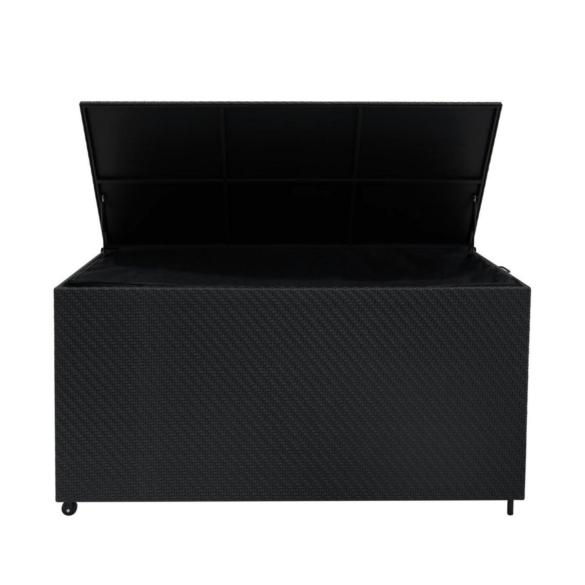 KISSENBOX Serafina Rattan 700L - Schwarz - Schwarz, Kunststoff (150/80/72cm) - Jardi