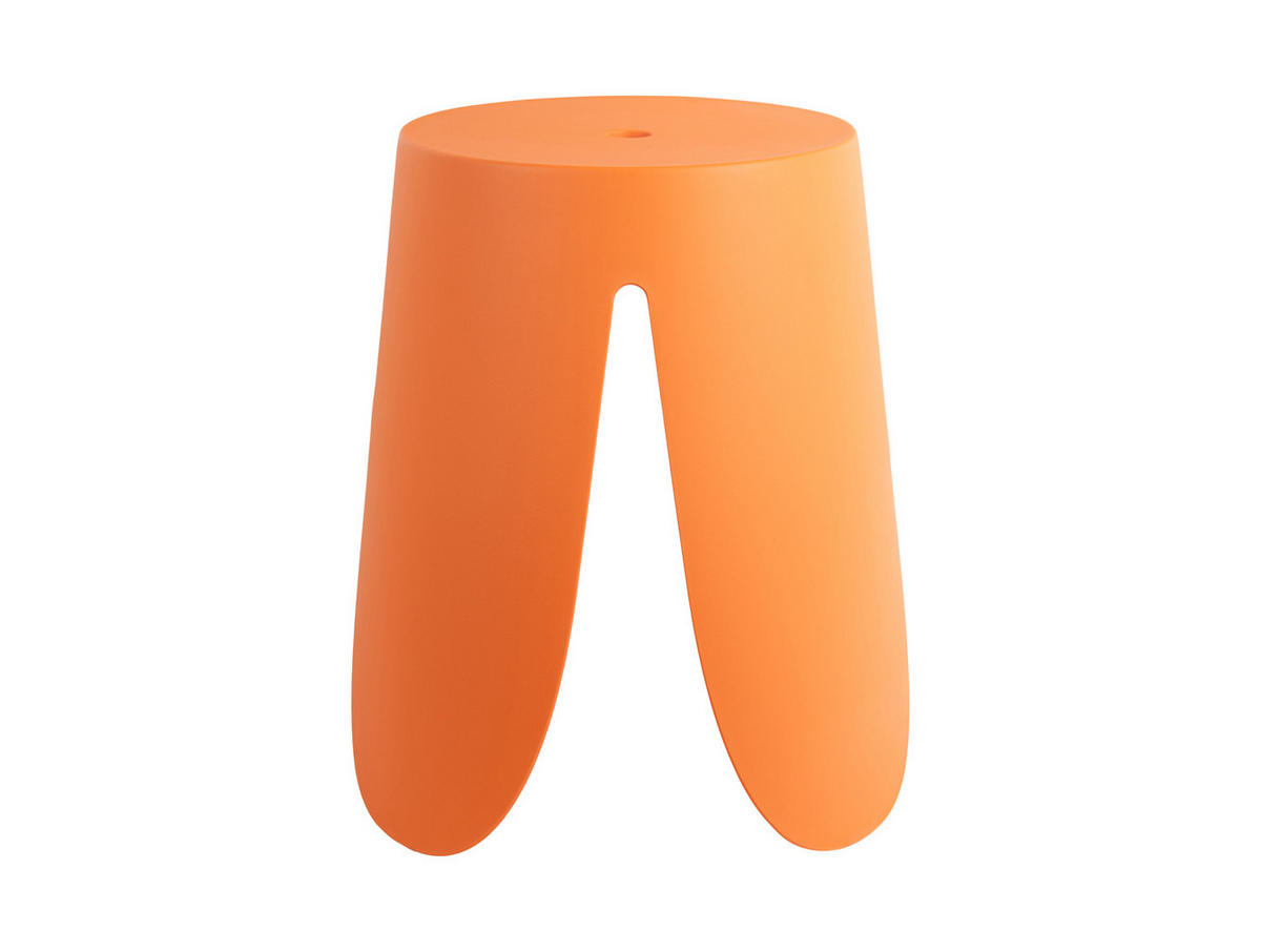 HOCKER Ravish 43/43/45 cm - Orange, Kunststoff (43/45/43cm) - Leitmotiv