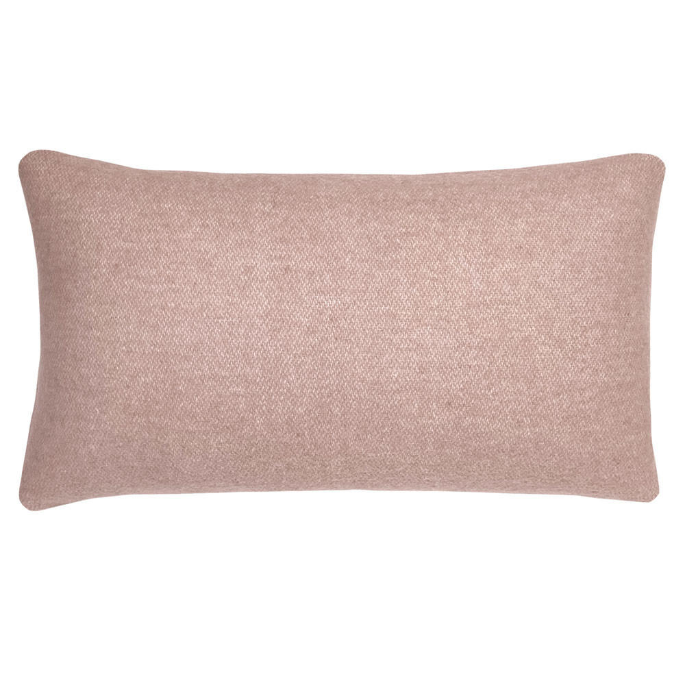WOLLKISSEN recycelte Wolle Doppelseitig Nebelrosa 35x60 - Pink, Textil (60/35/12cm) - Malagoon