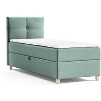 POLSTERBETT Helen Mini 103/206/106 grün - Grün, Holzwerkstoff/Textil (100/200cm) - Beautysofa