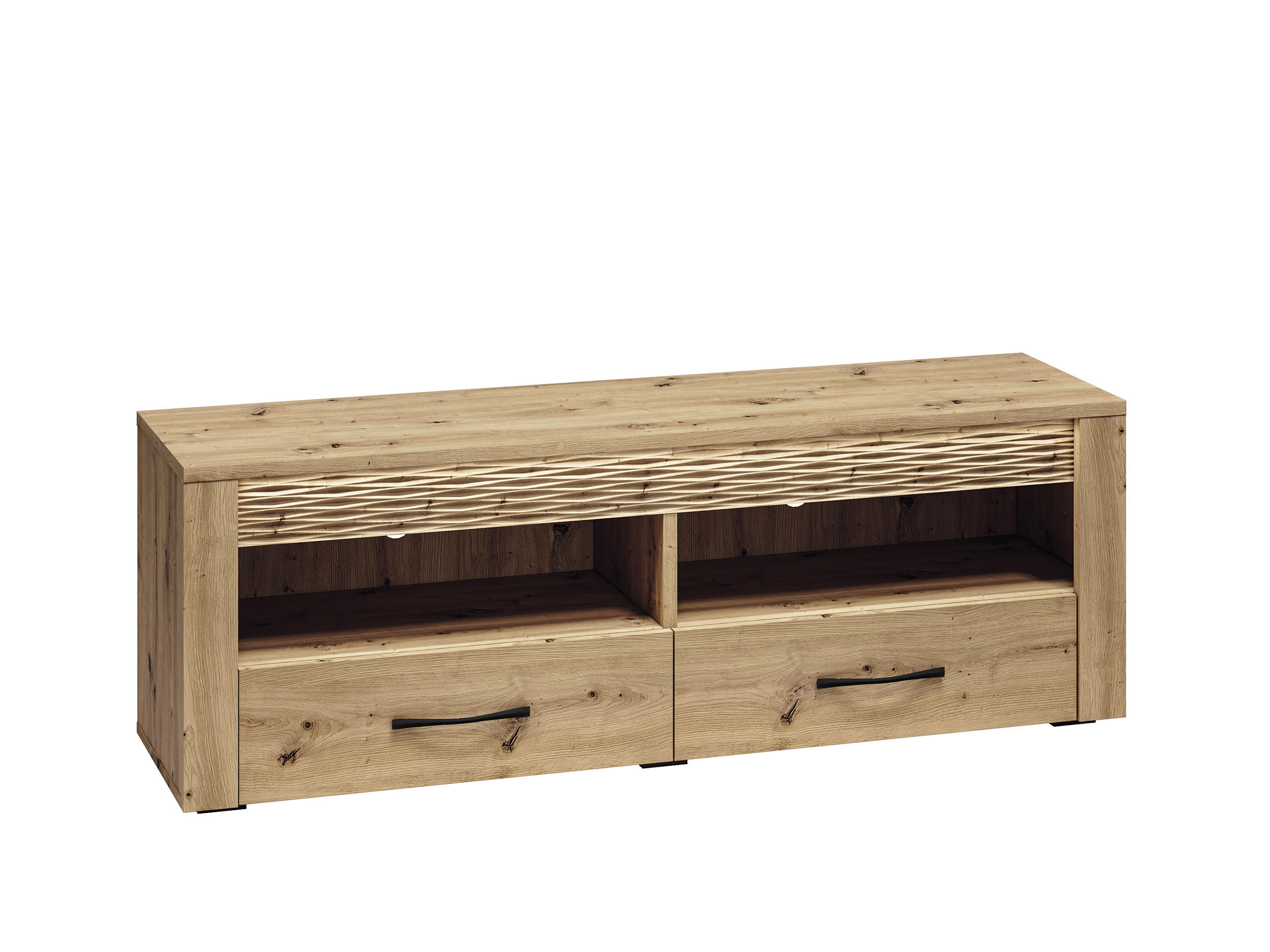 LOWBOARD Artis Artisan Eiche, 150 / 40 / 52cm - Braun, Holz/Holzwerkstoff (150/52/40cm) - Feldmann-Wohnen
