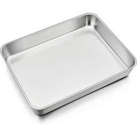 BACKBLECH Edelstahl 31 x 24 x 5 cm - Silberfarben, Metall (31/5/5cm)