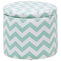 POUF Tunica 35/35/30 cm - Grün, Naturmaterialen/Textil (35/30/35cm) - Beliani