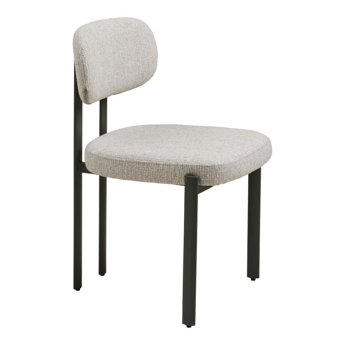 ESSZIMMERSTUHL, Aase, Grau, Stoff, 53 x 50 x 81 cm - Grau, Textil/Metall (53/81/50cm) - ebuy24