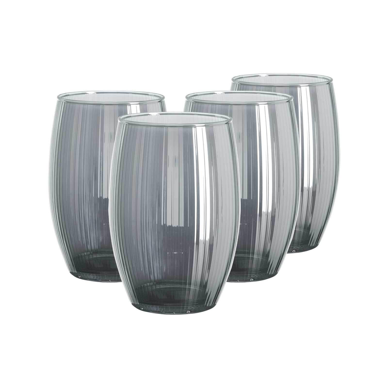 WINDLICHTER Elysia silber ø 14 cm 4er Set - Silberfarben, Glas (14/20/14cm) - Ritzenhoff Breker