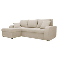 ECKSOFA Kris Lux - Schwarz/Naturfarben, Holz/Kunststoff (238/147cm) - MIRJAN24