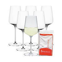 WEISSWEINGLÄSER + POLIERTUCH Definition transparent 430 ml 6er Set - Transparent, Glas (0.43L) - Spiegelau